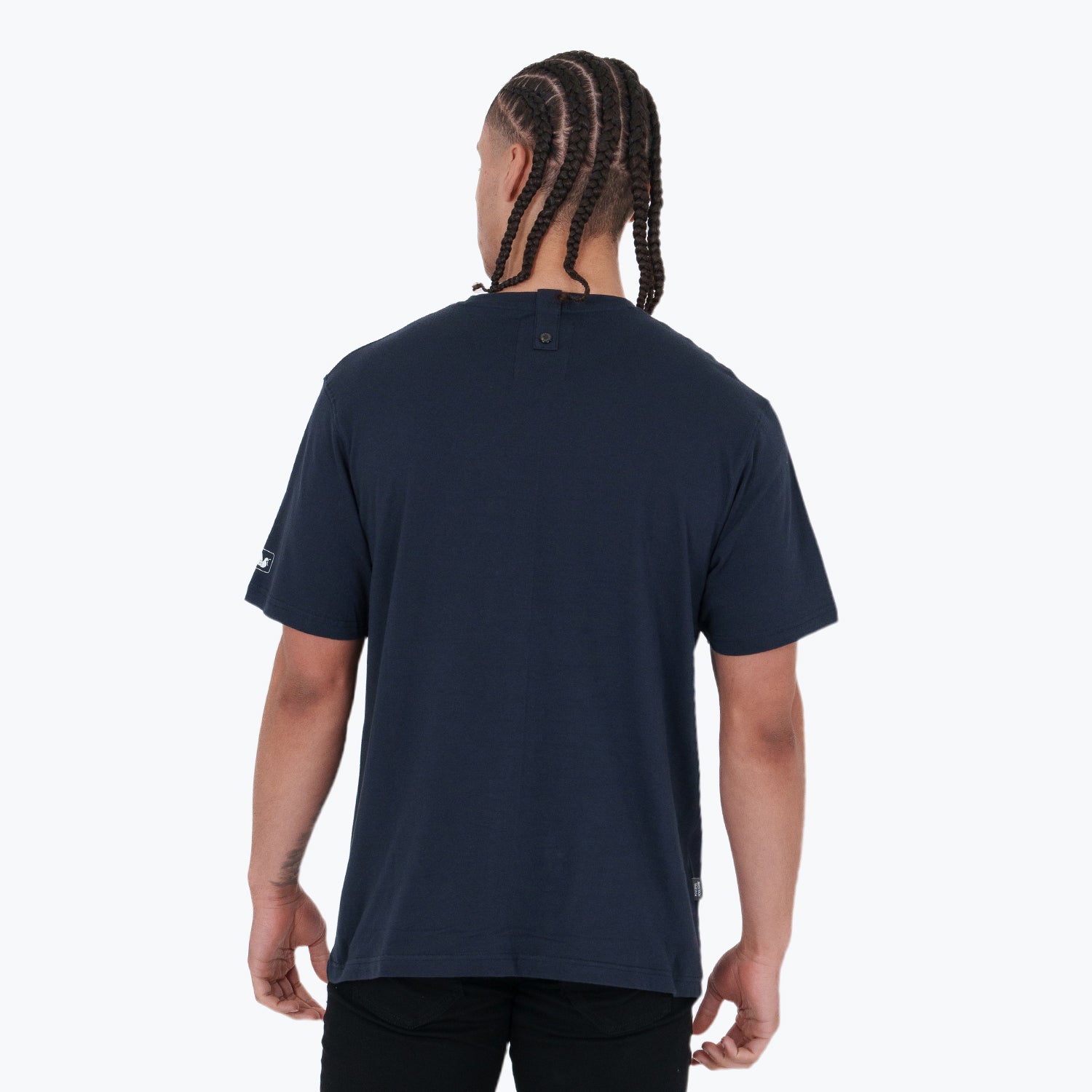 Mondays T-Shirt Navy Navy - Peaceful Hooligan 