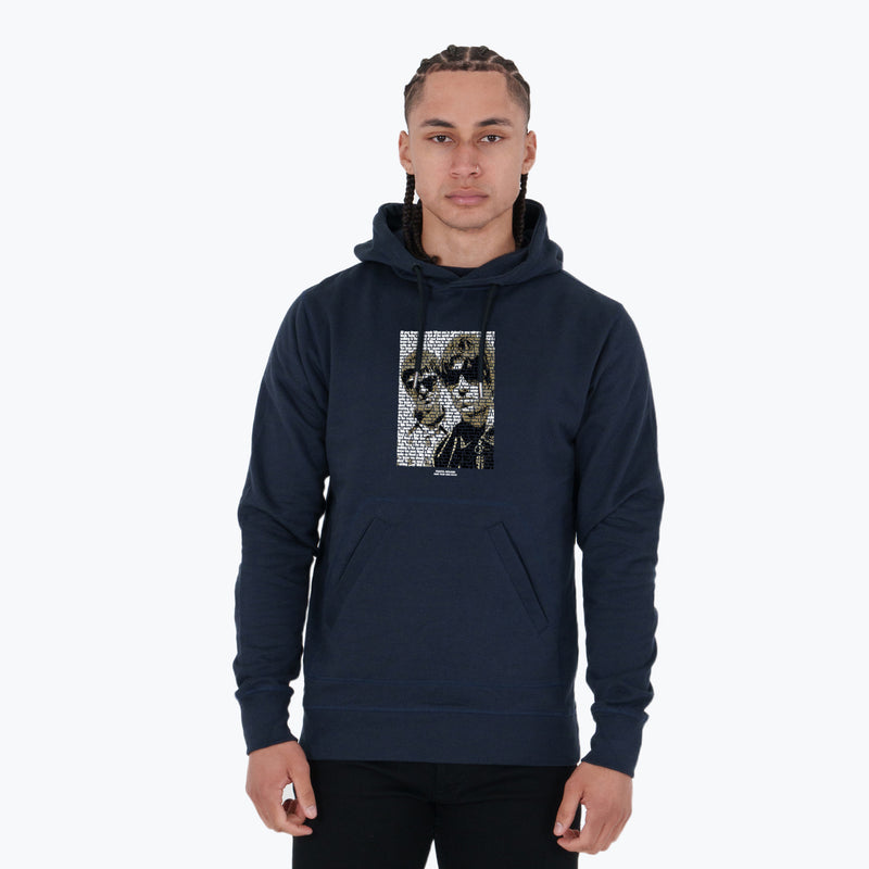 Brother Hoodie Navy - Peaceful Hooligan 