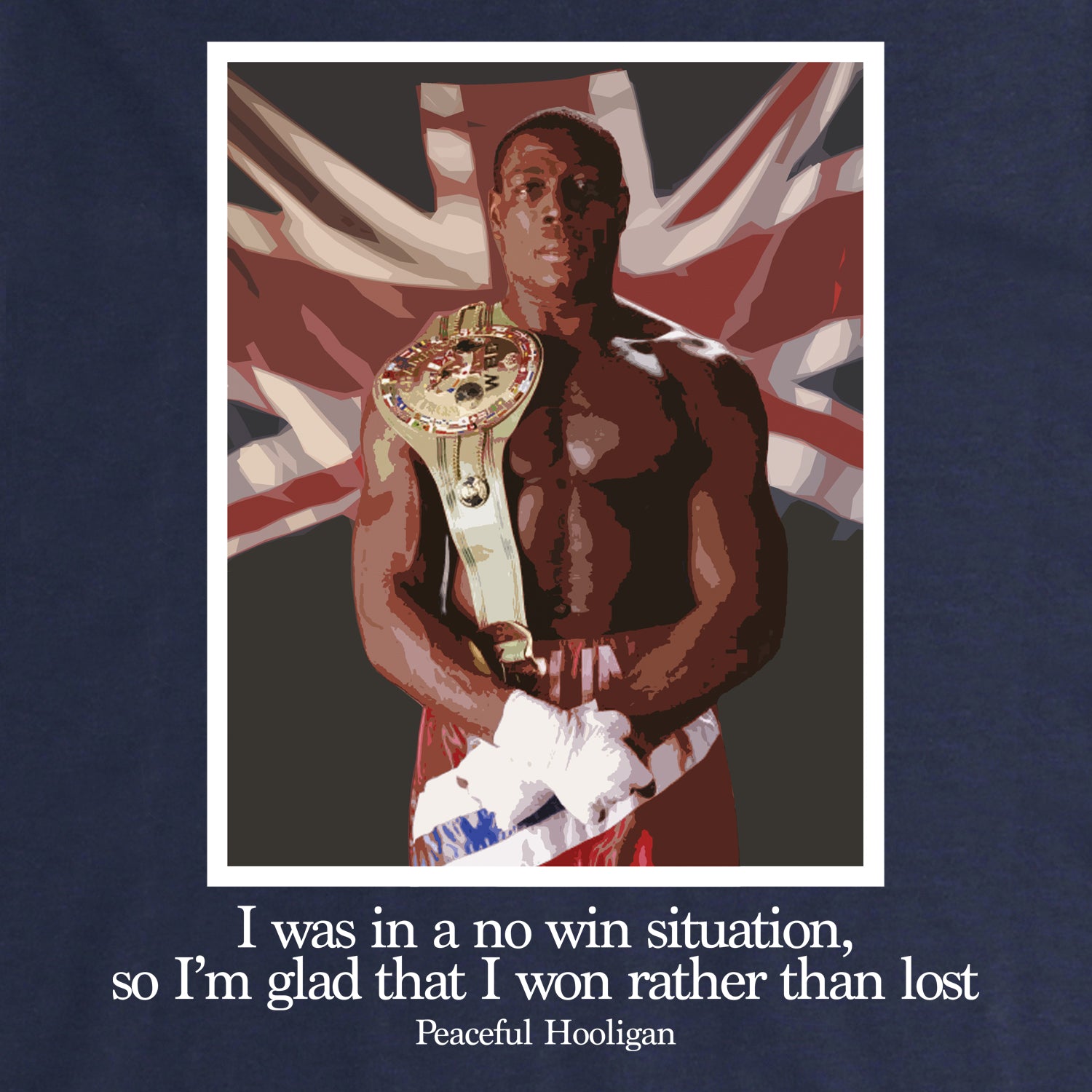 Bruno T-Shirt Navy - Peaceful Hooligan 