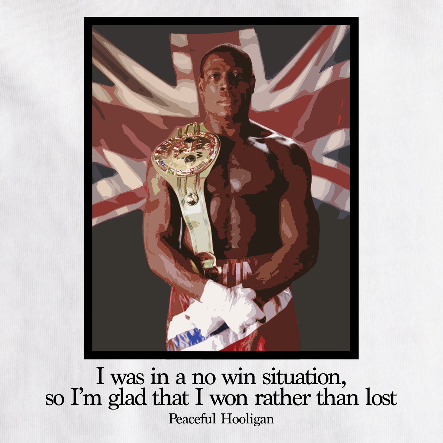 Bruno T-Shirt White - Peaceful Hooligan 