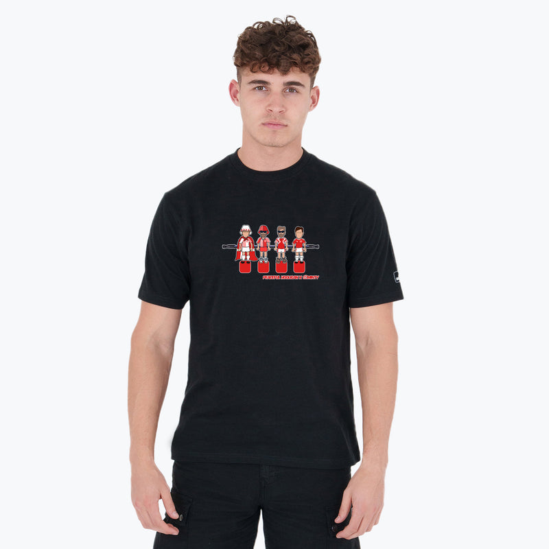 Denmark Foosball T-Shirt Black - Peaceful Hooligan 