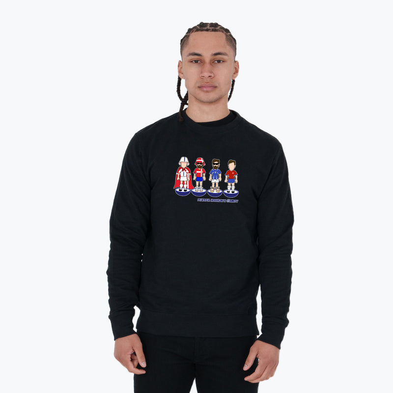 Serbia Subbuteo Sweatshirt Black - Peaceful Hooligan 