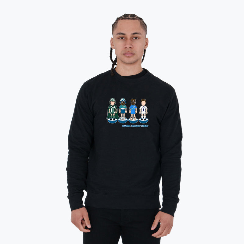 Slovenia Subbuteo Sweatshirt Black - Peaceful Hooligan 