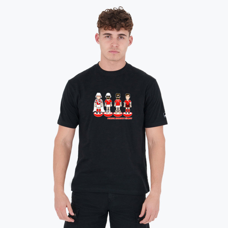 Switzerland Subbuteo T-Shirt Black - Peaceful Hooligan 