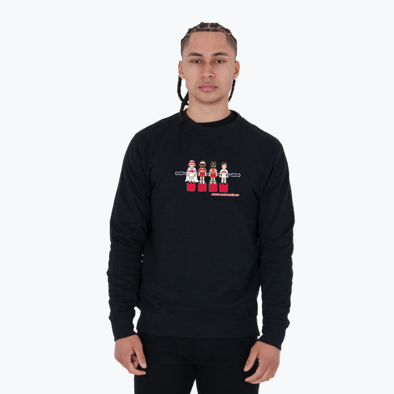 Turkey Foosball Sweatshirt Black - Peaceful Hooligan 