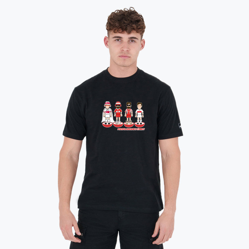 Turkey Subbuteo T-Shirt Black - Peaceful Hooligan 