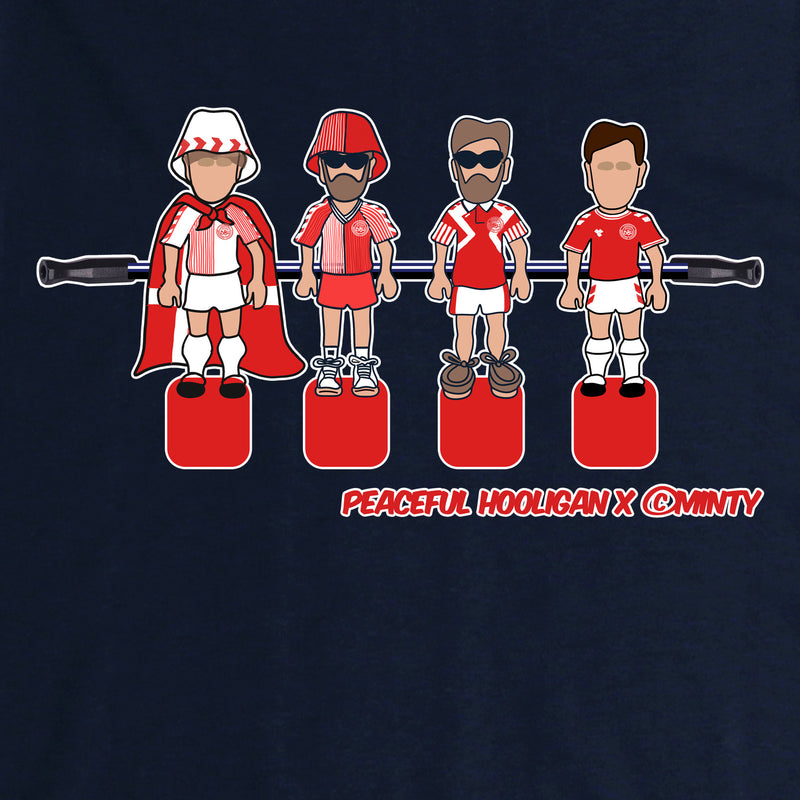 Denmark Foosball T-Shirt Navy