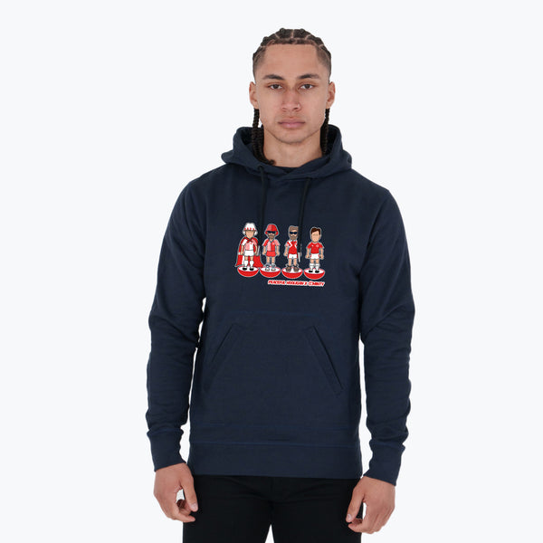 Denmark Subbuteo Hoodie Navy - Peaceful Hooligan 