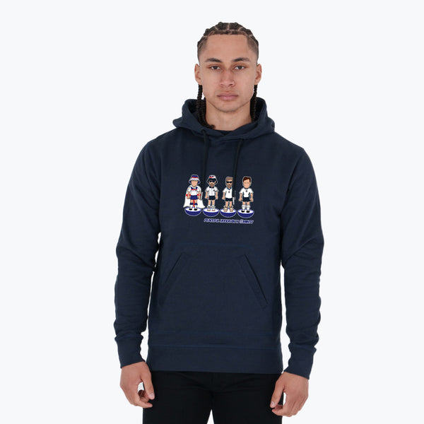 England Subbuteo Hoodie Navy - Peaceful Hooligan 