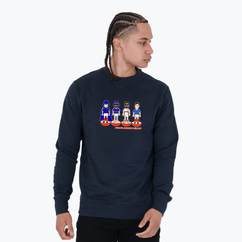 France Subbuteo Sweatshirt Navy - Peaceful Hooligan 