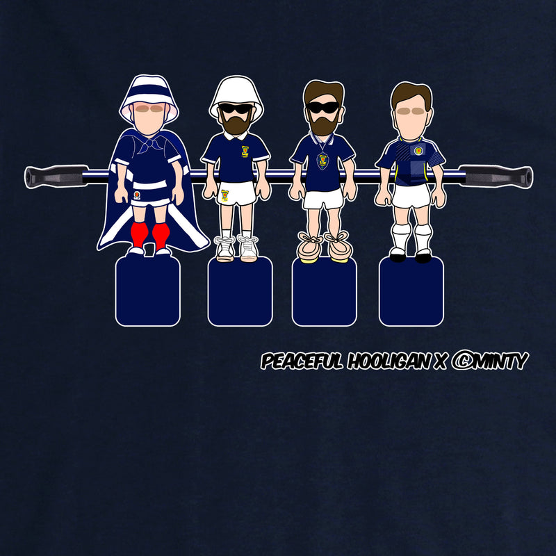 Scotland Foosball T-Shirt Navy - Peaceful Hooligan 