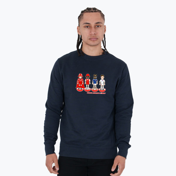 Slovakia Subbuteo Sweatshirt Navy - Peaceful Hooligan 