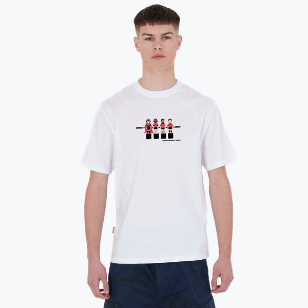 Albania Foosball T-Shirt White - Peaceful Hooligan 