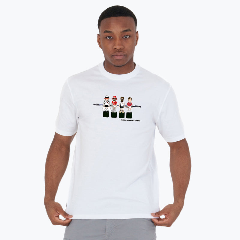 Austria Foosball T-Shirt White - Peaceful Hooligan 