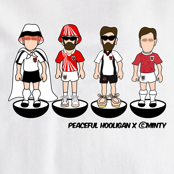 Austria Subbuteo T-Shirt White - Peaceful Hooligan 