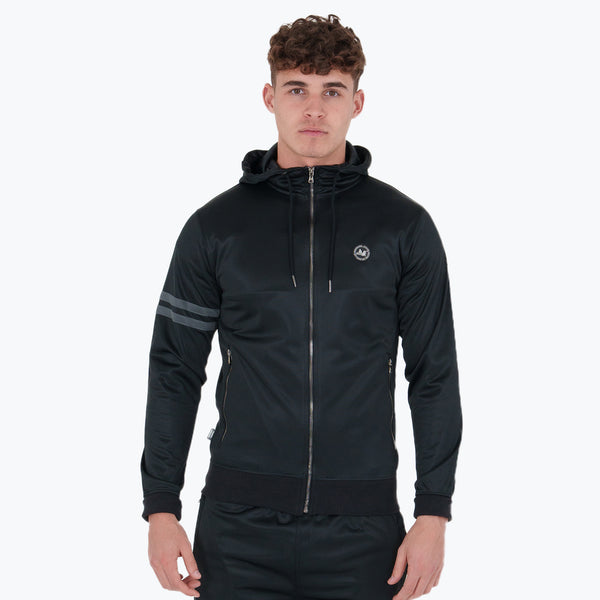 Court Track Top Black