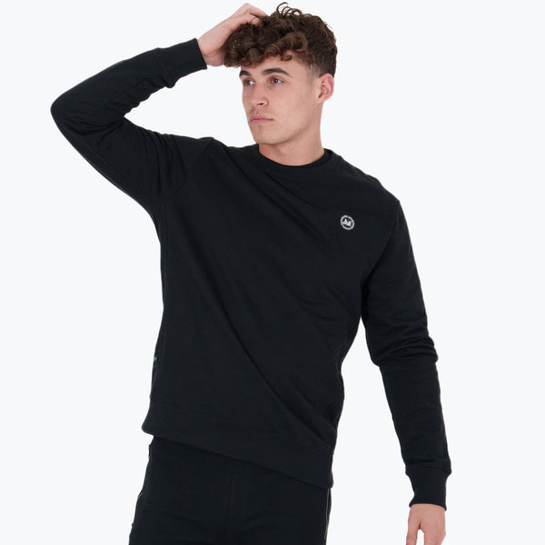 Crew Sweatshirt Black - Peaceful Hooligan 