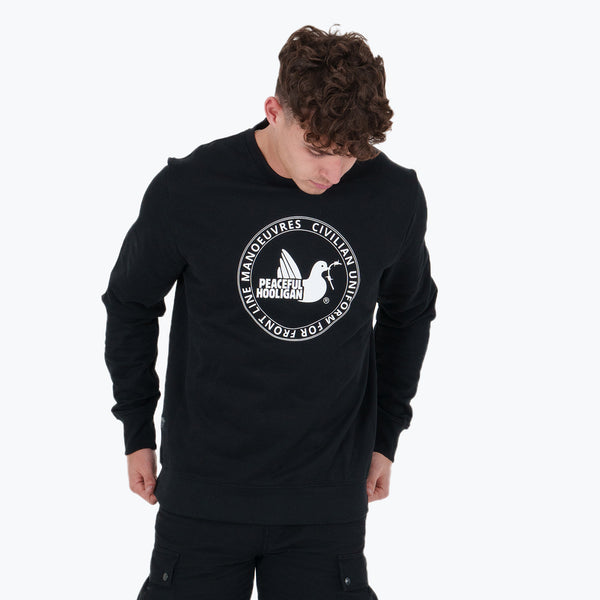 Civilian Uniform Sweatshirt Black - Peaceful Hooligan 