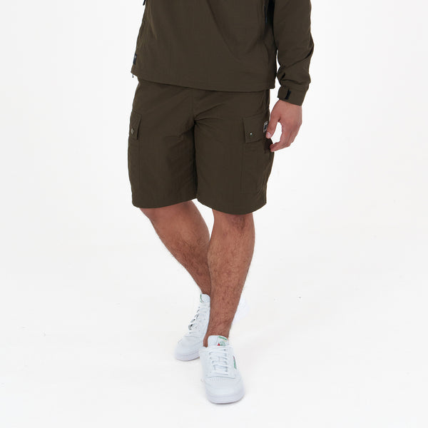 Container Sport Shorts Dark Olive - Peaceful Hooligan 