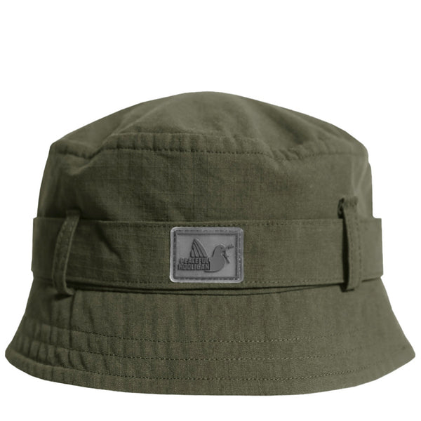Cudmore Bucket Hat Dark Olive - Peaceful Hooligan 