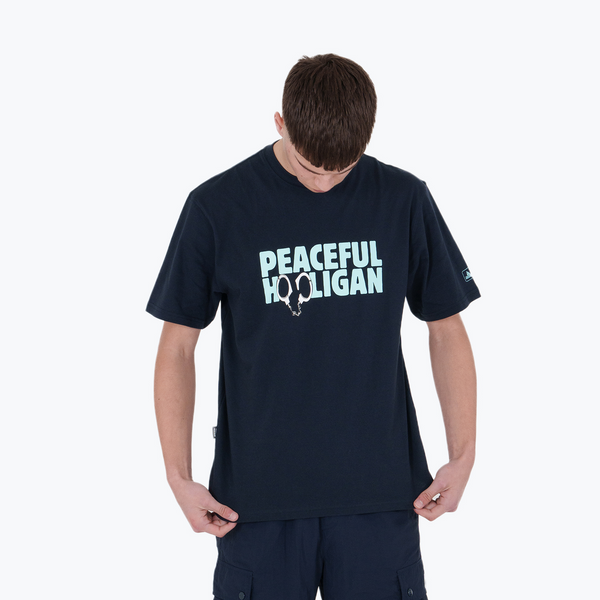 Cuffs T-Shirt Navy - Peaceful Hooligan 