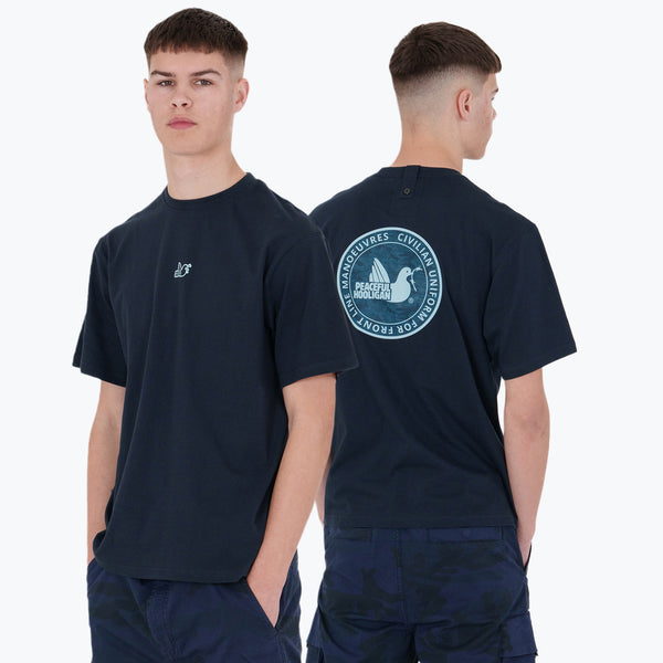 DPM Civilian Uniform T-Shirt Navy - Peaceful Hooligan 