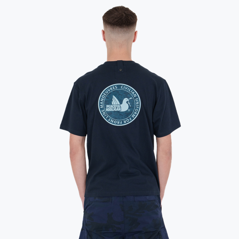 DPM Civilian Uniform T-Shirt Navy - Peaceful Hooligan 