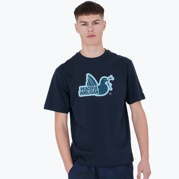 DPM Dove T-Shirt Navy - Peaceful Hooligan 