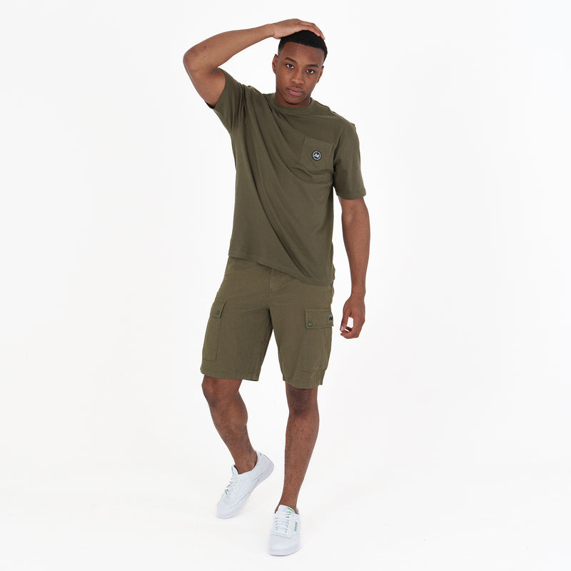 Duke T-Shirt Dark Olive - Peaceful Hooligan 