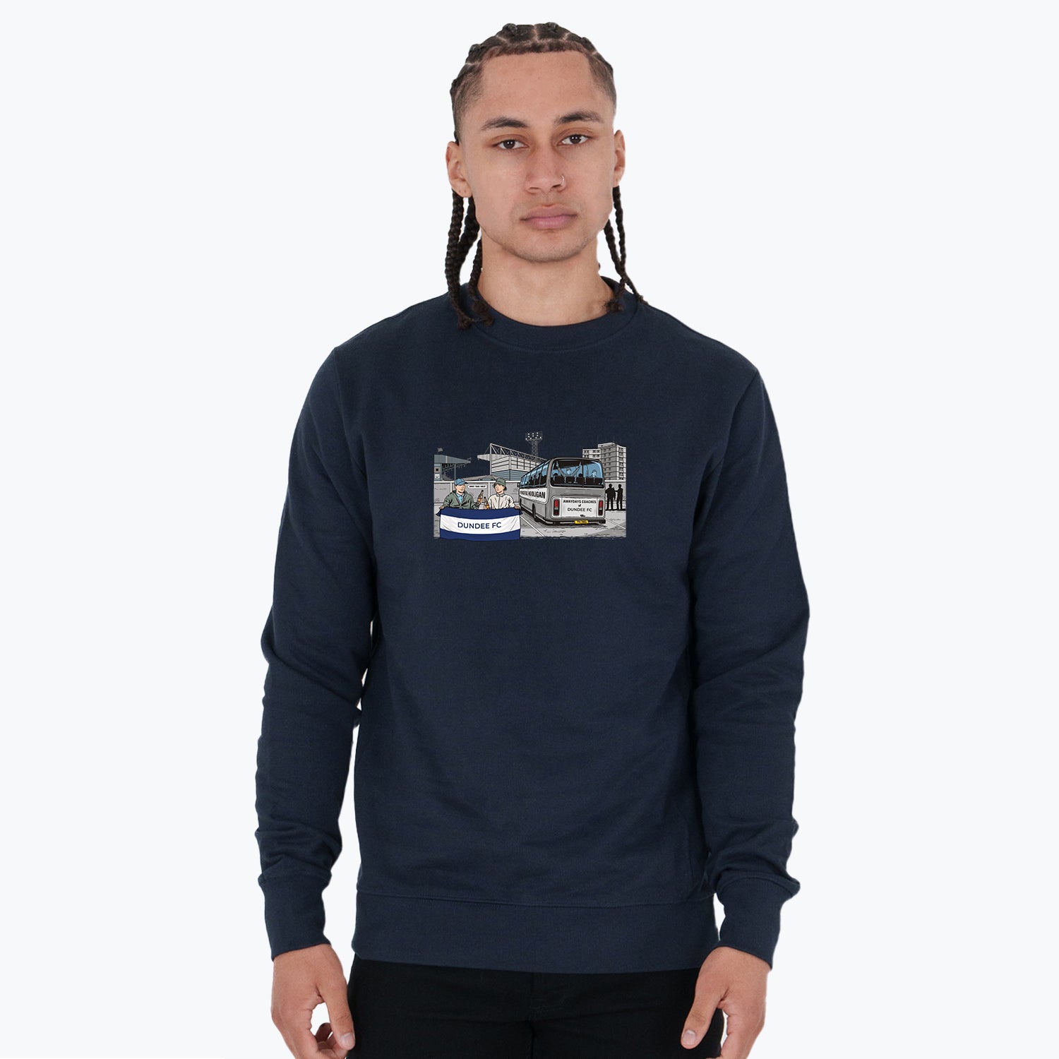 Dundee FC Awaydays Sweatshirt Navy - Peaceful Hooligan 