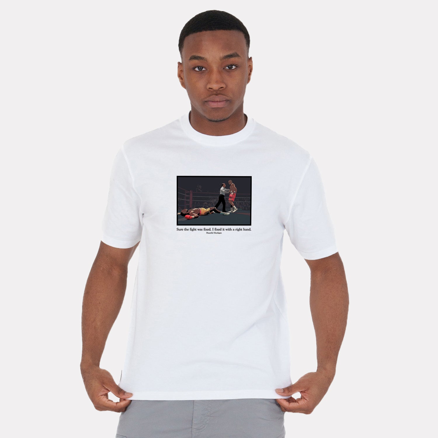 Foreman T-Shirt White - Peaceful Hooligan 
