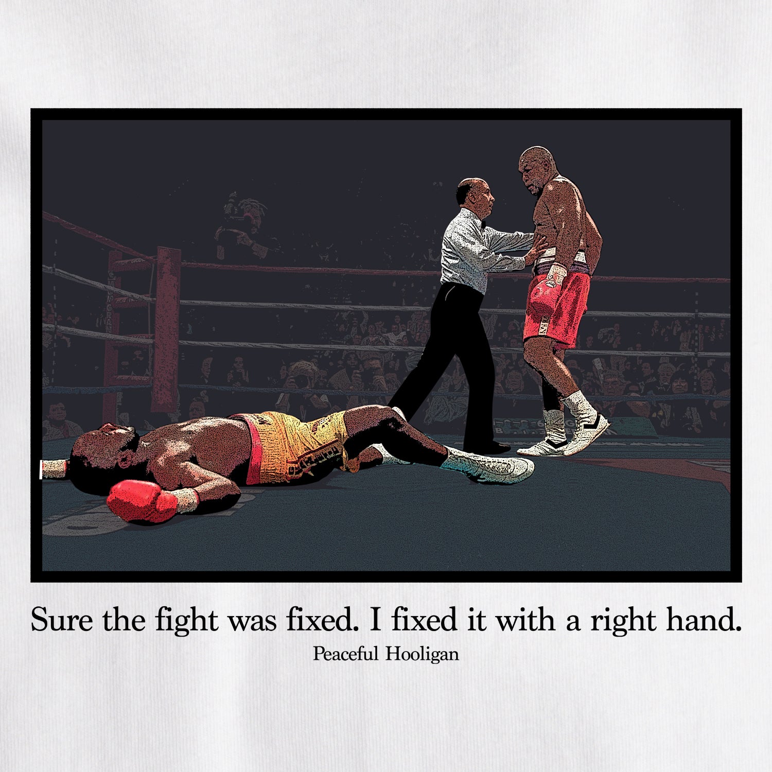 Foreman T-Shirt White - Peaceful Hooligan 