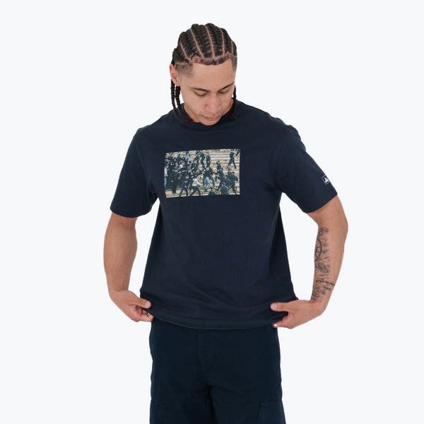 Frontline T-Shirt Navy - Peaceful Hooligan 