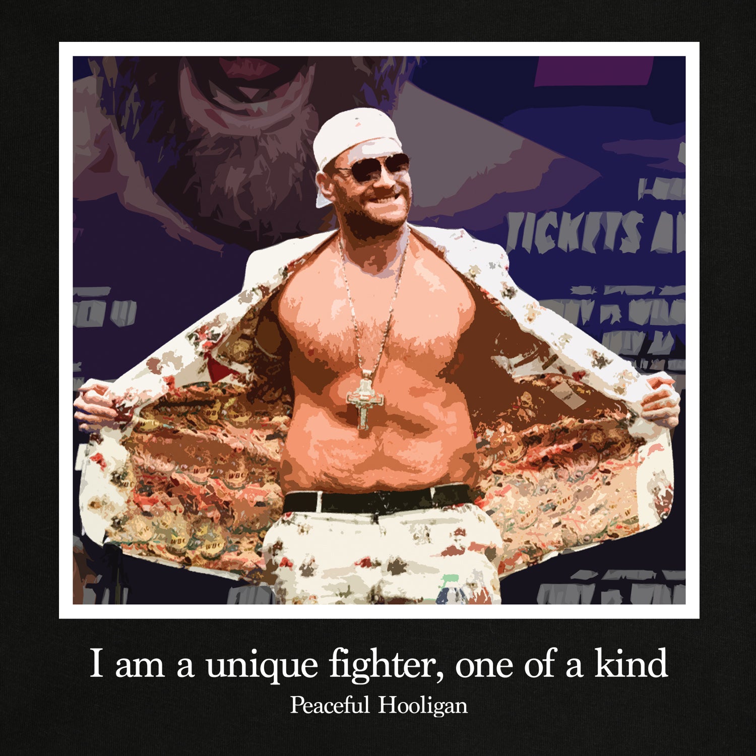 Fury T-Shirt Black - Peaceful Hooligan 