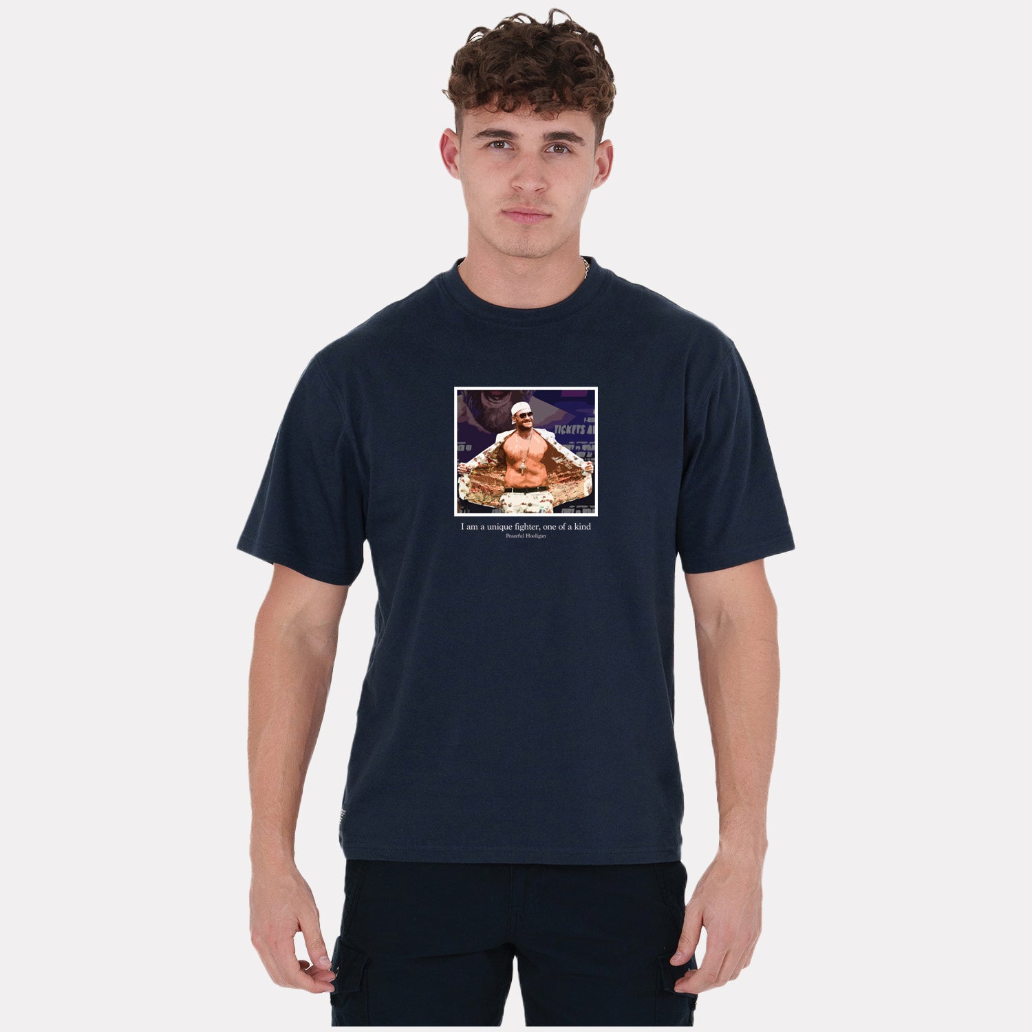 Fury T-Shirt Navy - Peaceful Hooligan 