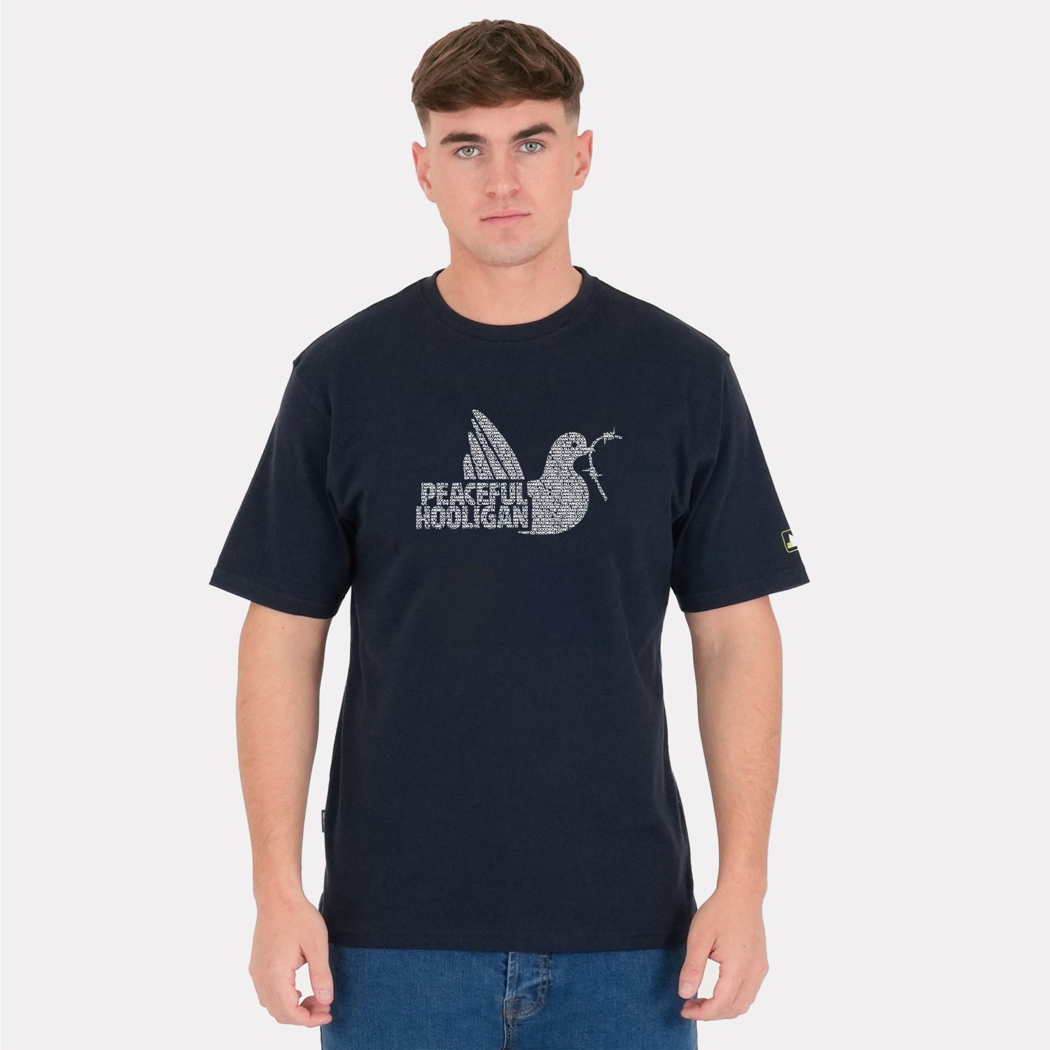 Goodison Dove T-Shirt Navy - Peaceful Hooligan 