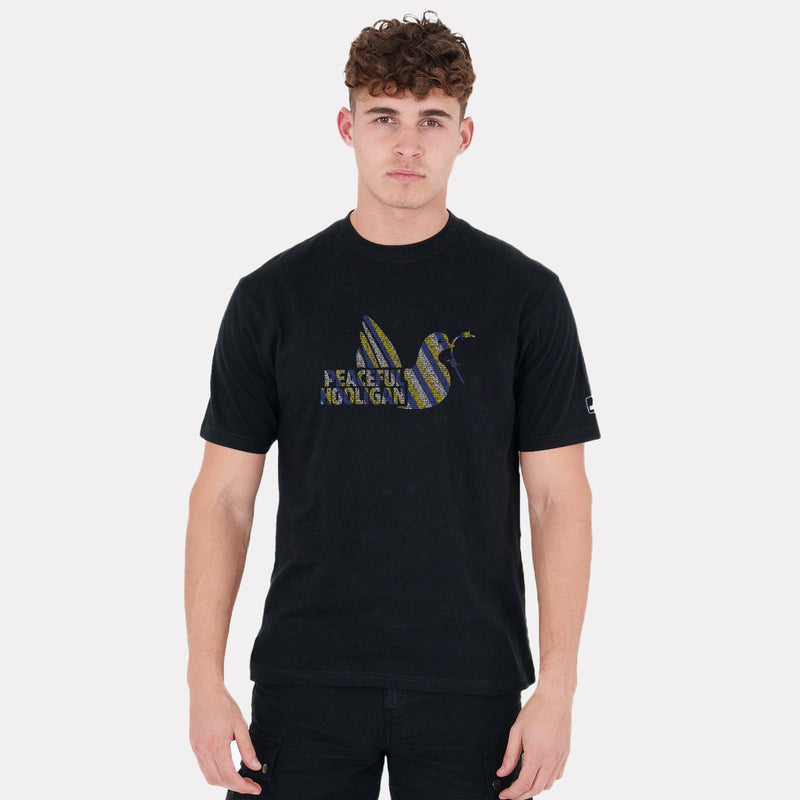 Marching On Dove T-Shirt Black