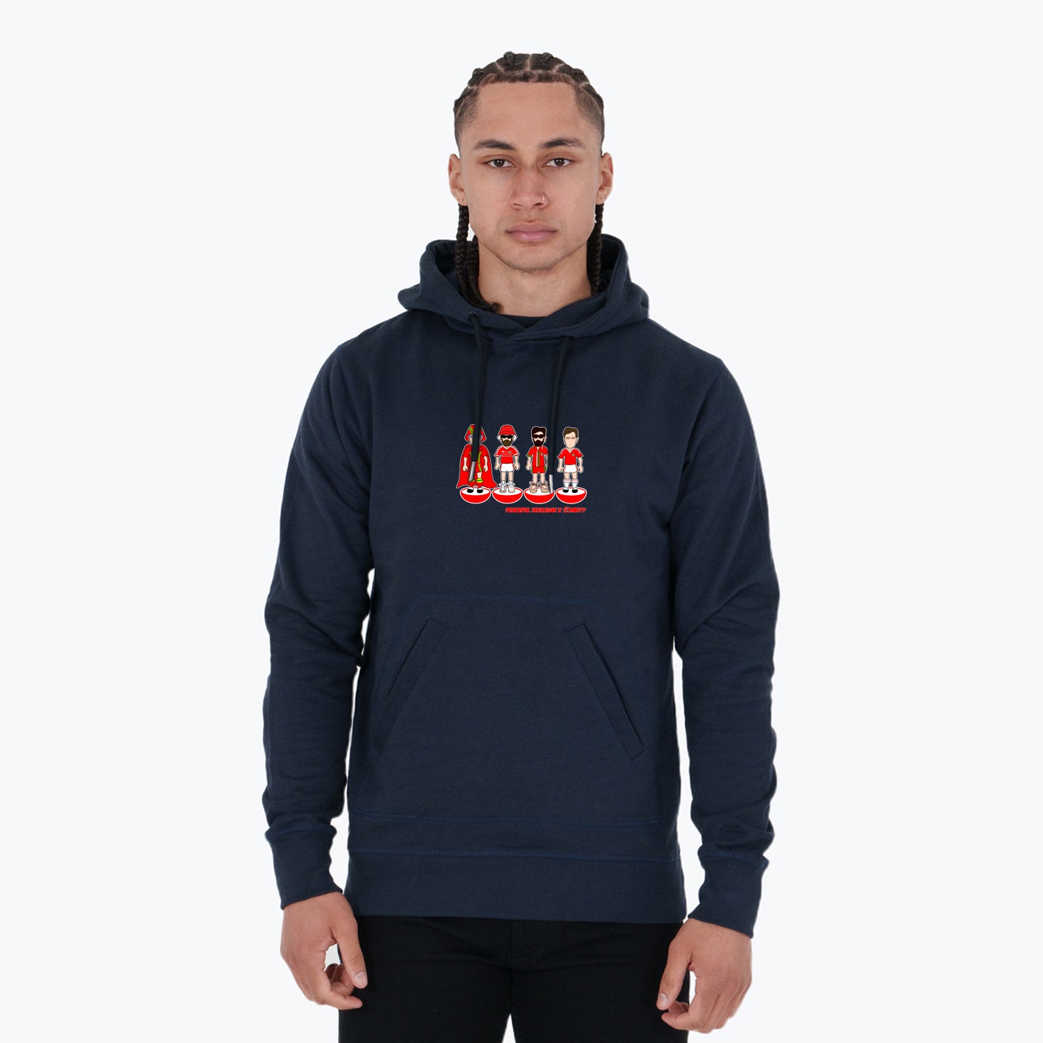 Wales Subbuteo Hoodie Navy - Peaceful Hooligan 