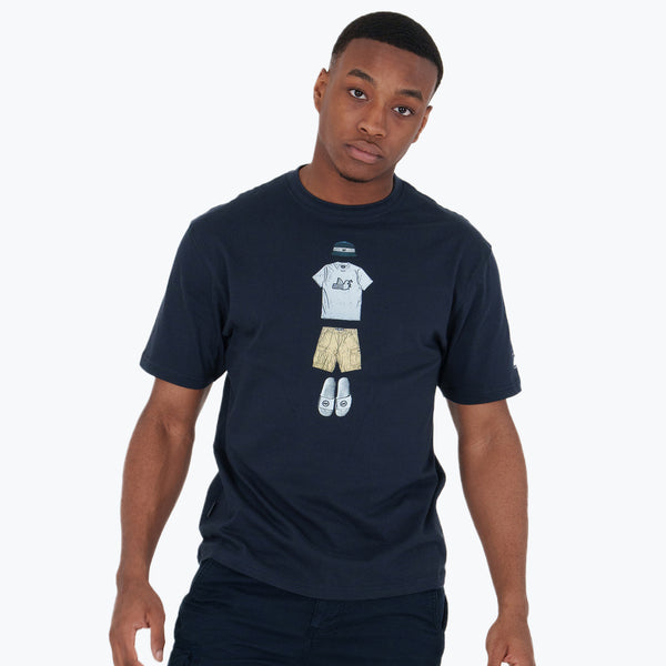 Outfit T-Shirt Navy - Peaceful Hooligan 