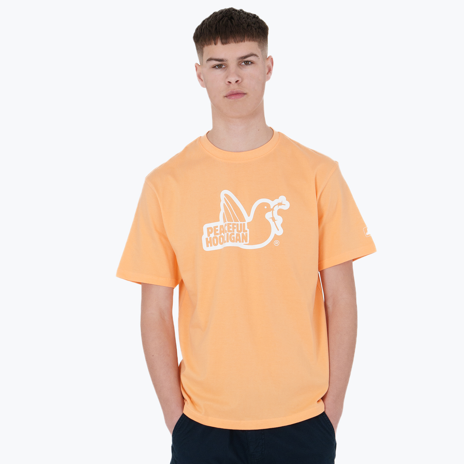 Outline T-Shirt Salmon - Peaceful Hooligan 