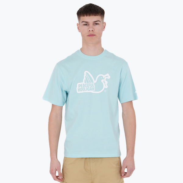 Outline T-Shirt Crystal Blue