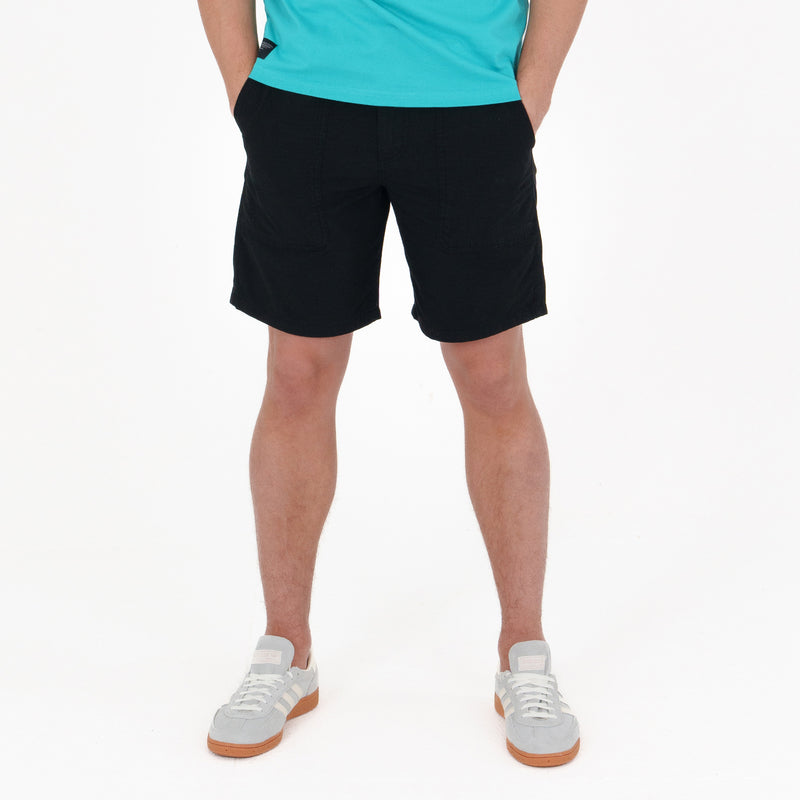 Patch Shorts Black