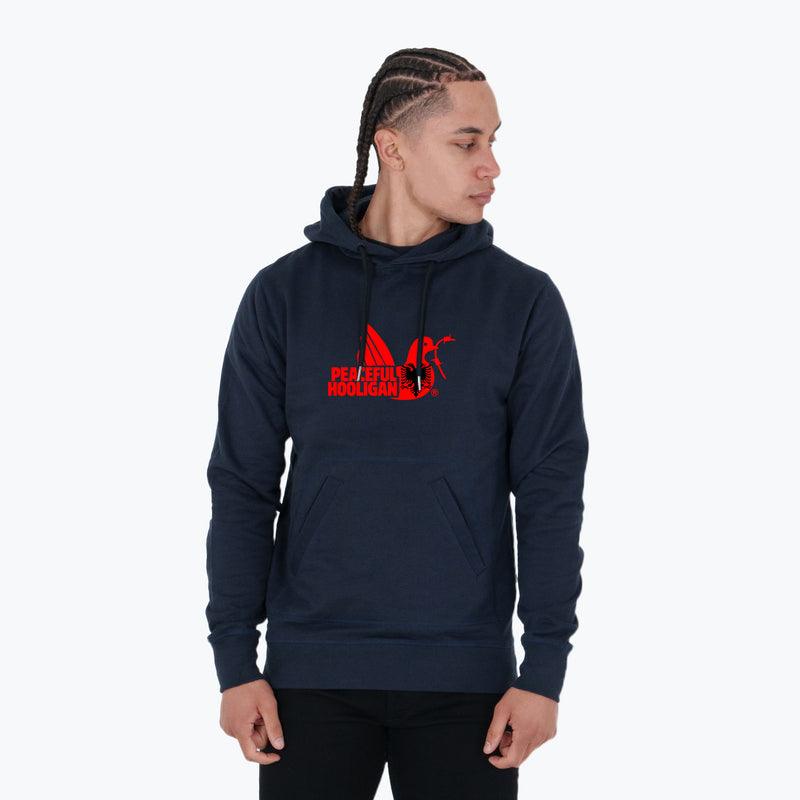 Albania Dove Hoodie Navy - Peaceful Hooligan 