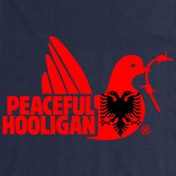 Albania Dove Hoodie Navy - Peaceful Hooligan 