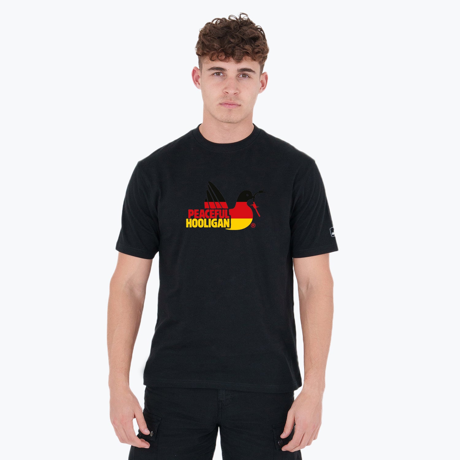 Germany Dove T-Shirt Black - Peaceful Hooligan 