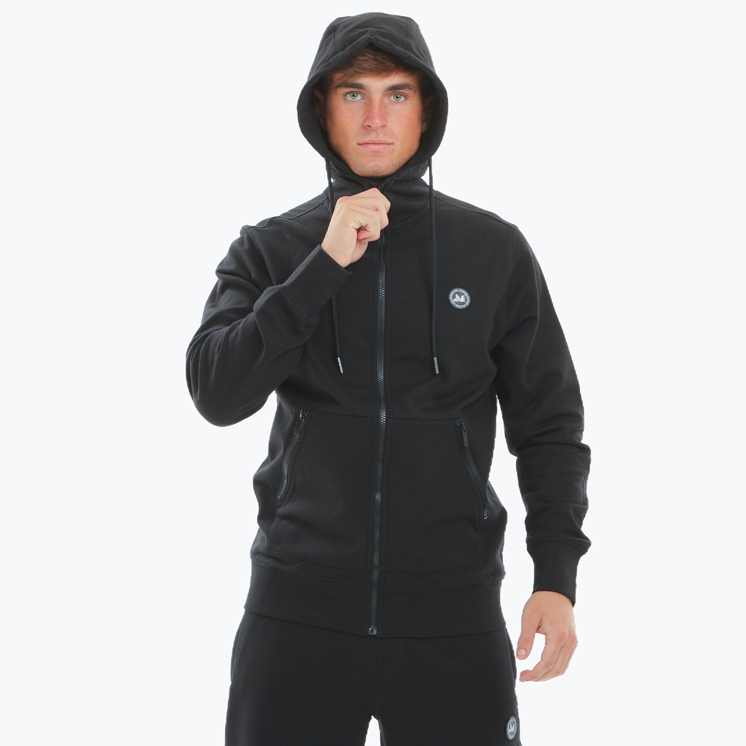 Paddock Zip Hoodie Black