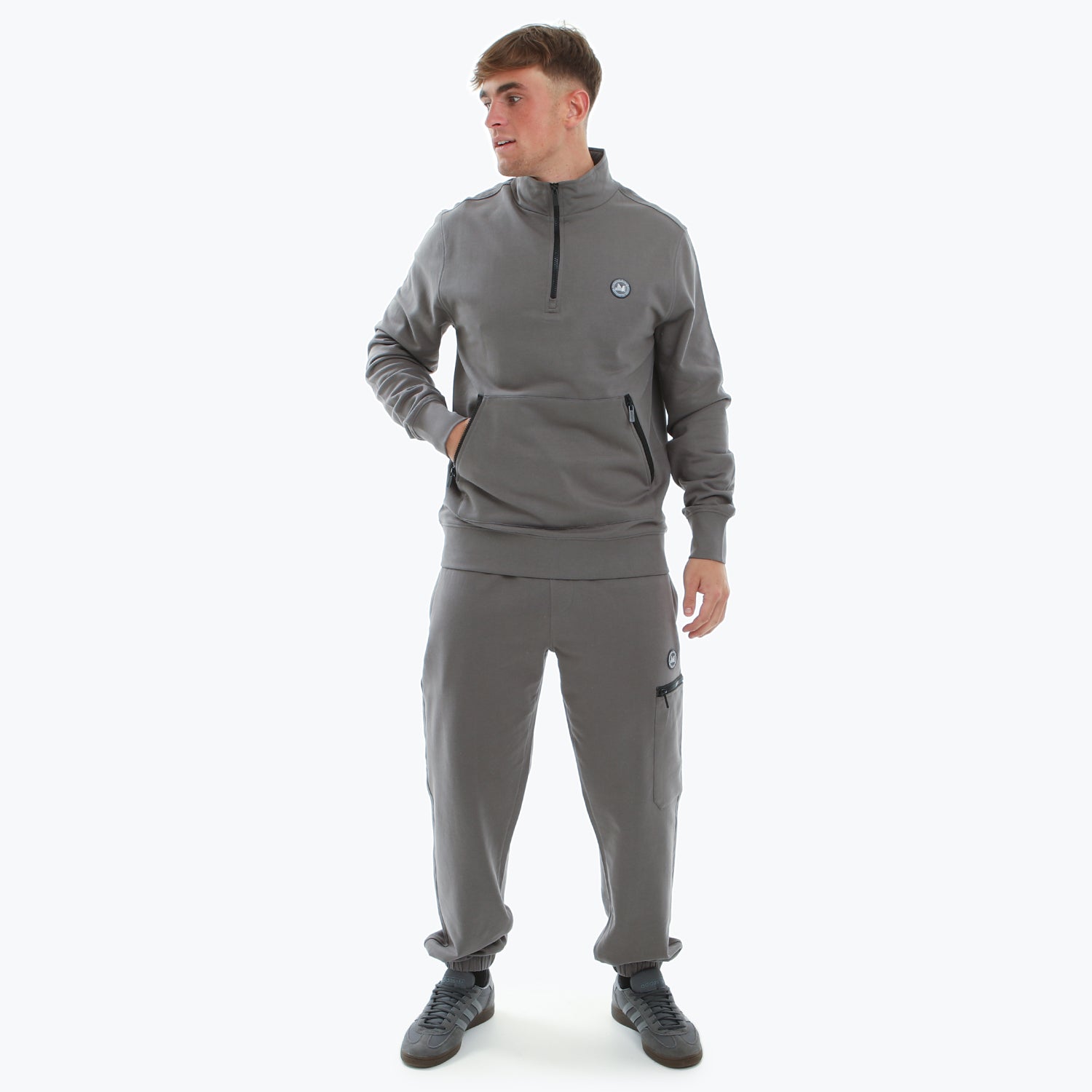 Paddock 1/4 Zip Gunmetal