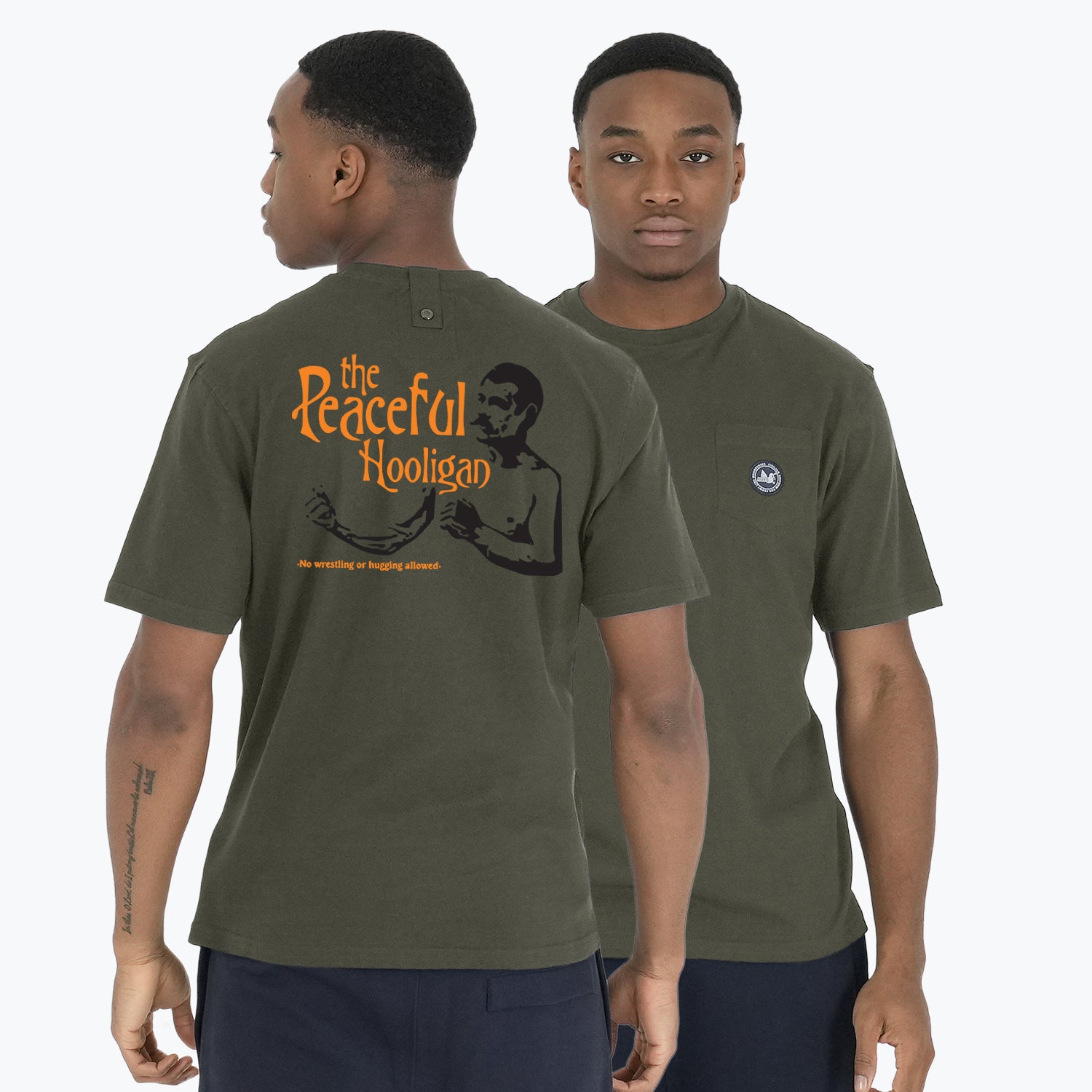 Queensbury T-Shirt Olive - Peaceful Hooligan 