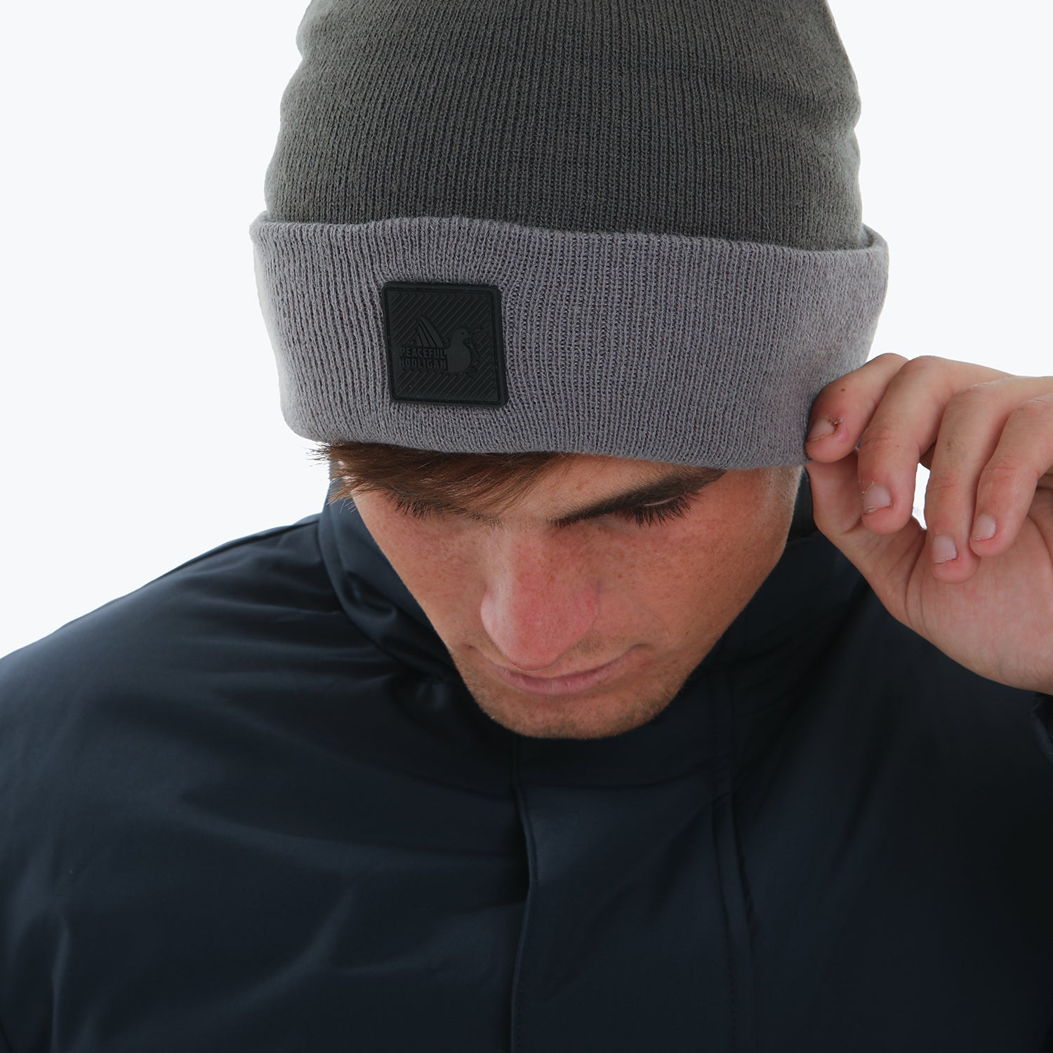 Bobble Beanie Steel / Grey - Peaceful Hooligan 
