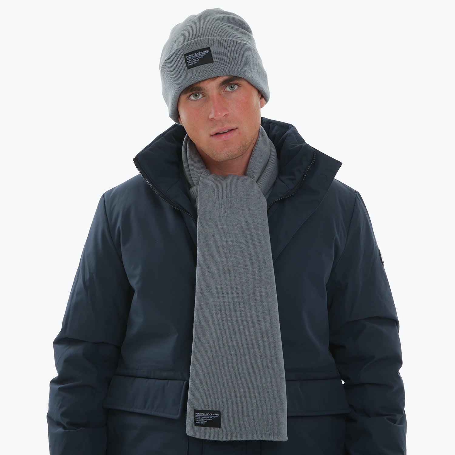 Mil Id Scarf Grey - Peaceful Hooligan 